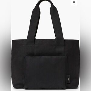 July Everyday Large Black Tote- 100% Cotton Canvas